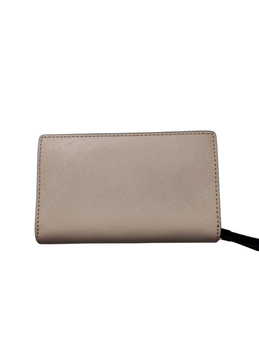 Kate Spade Madison Colorblock Medium Compact Bifold Wallet Black Blush Cream